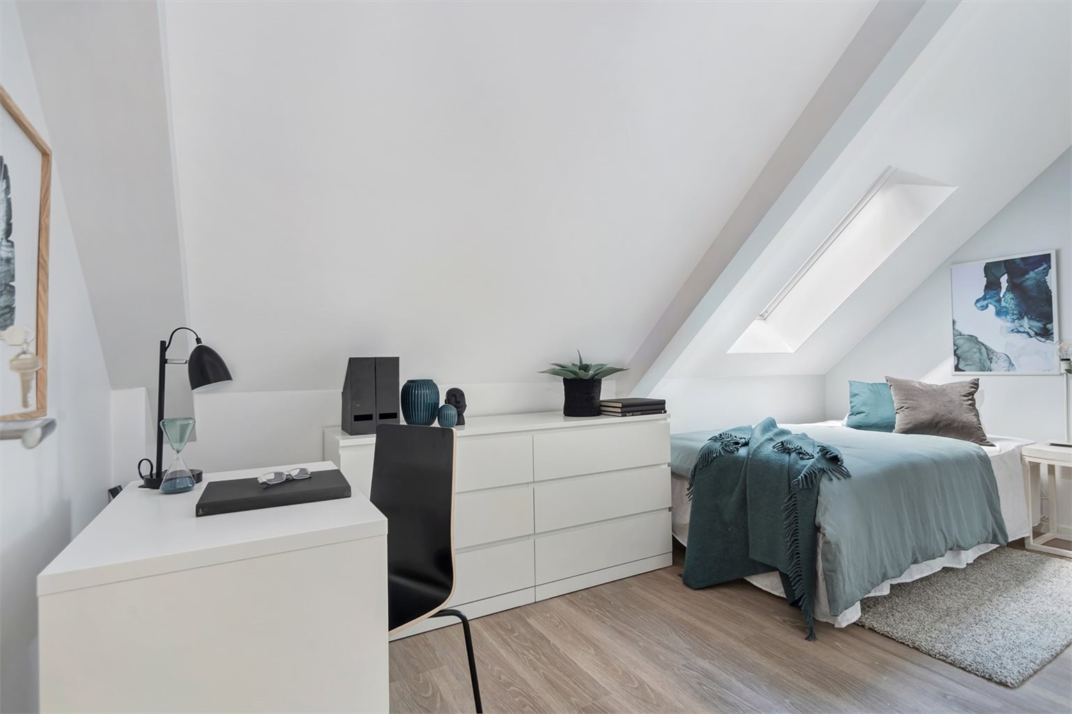 Her er det to soverom på hhv. 9,2 og 9,1m²
