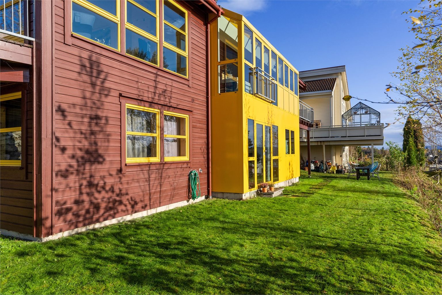 Huset er bygd med ekstra isolasjon 