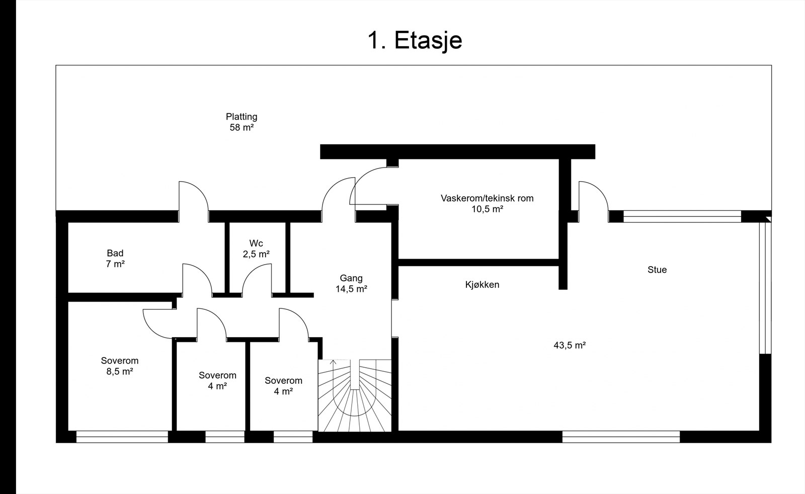 Planskisse, 1. etasje