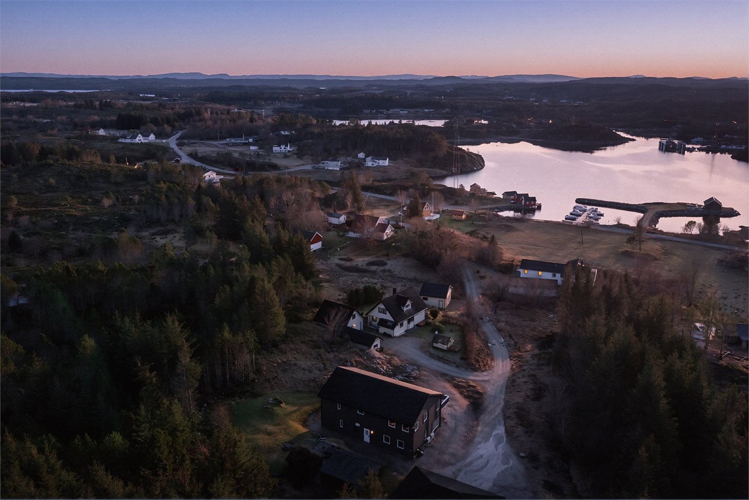 Nydelig utsikt over nærområdet. 
