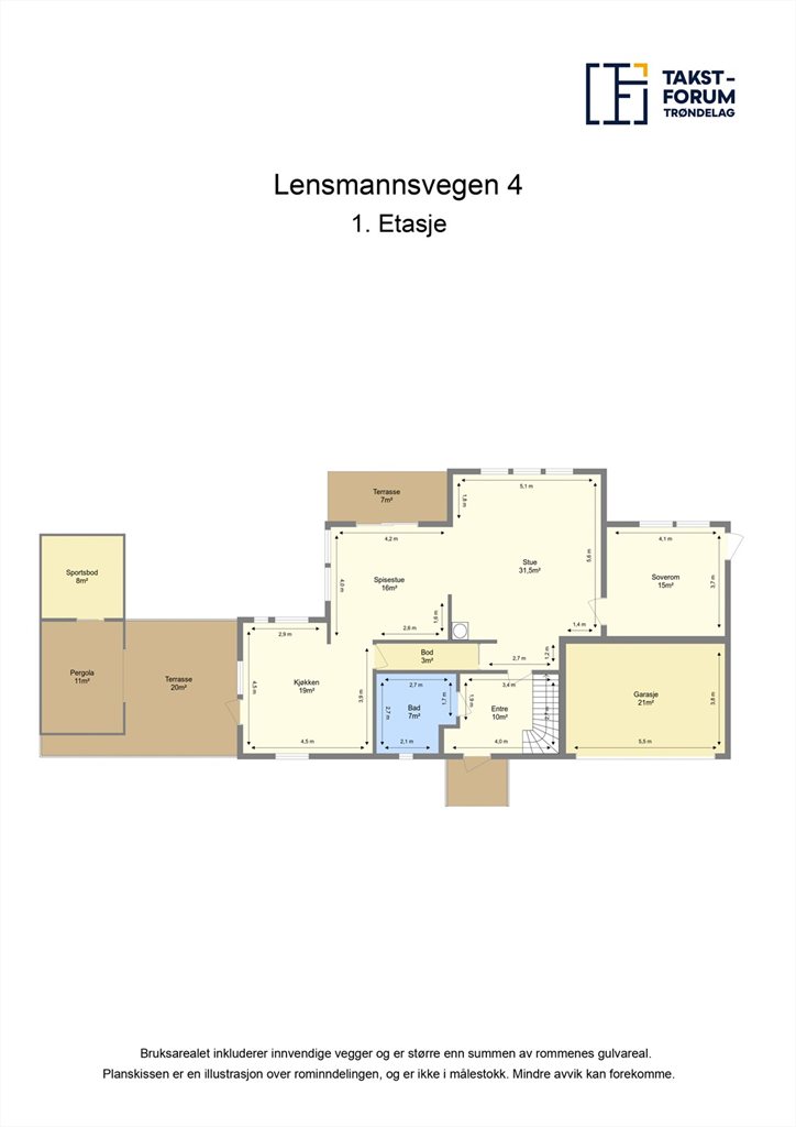 Planskisse - 1. etasje