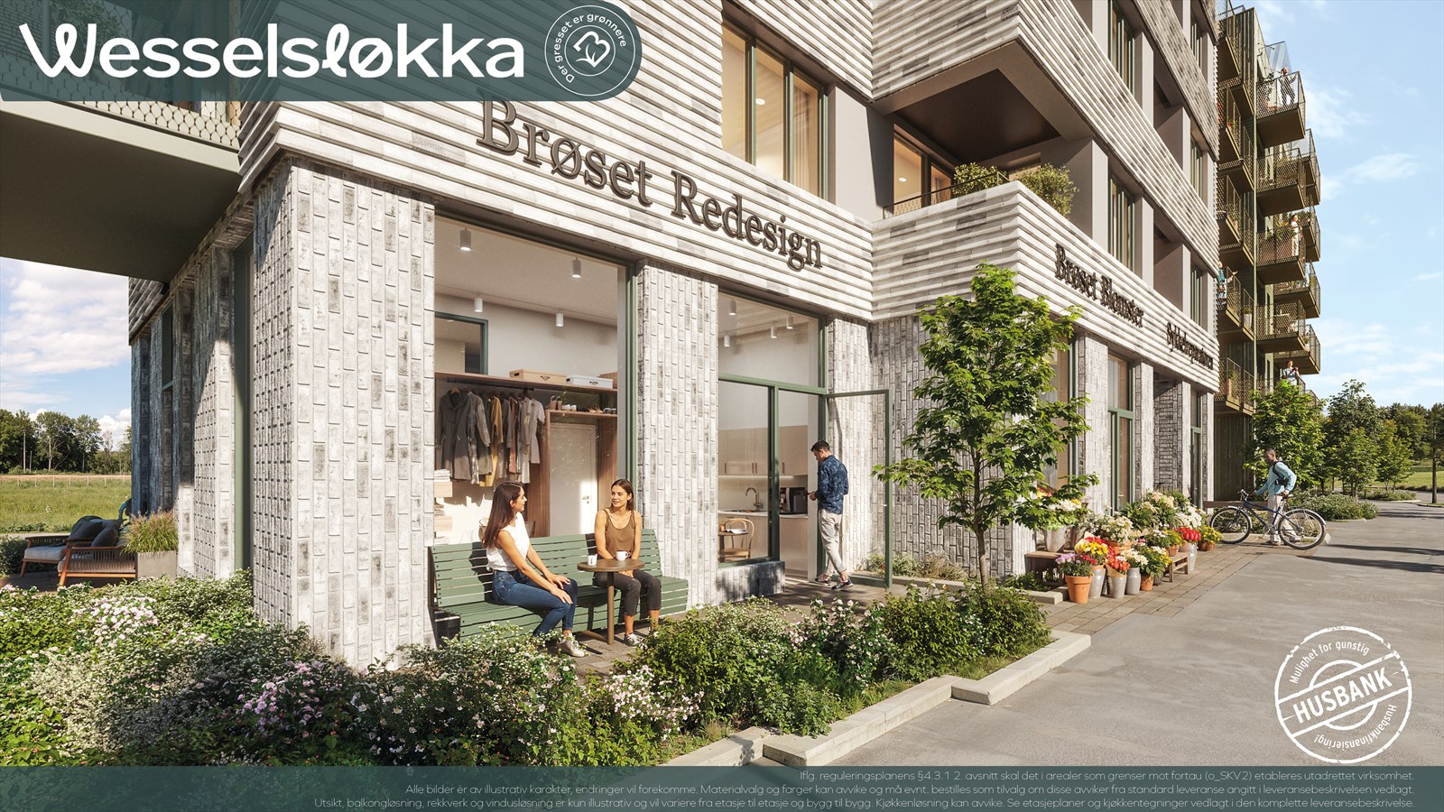 På Wesselsløkka introduserer vi også en ny leilighetstype vi har valgt å kalle "Bokal". En kombinasjon av bolig og lokale. Her får du leilighet med eget areal godkjent til å drive næringsvirksomhet i.