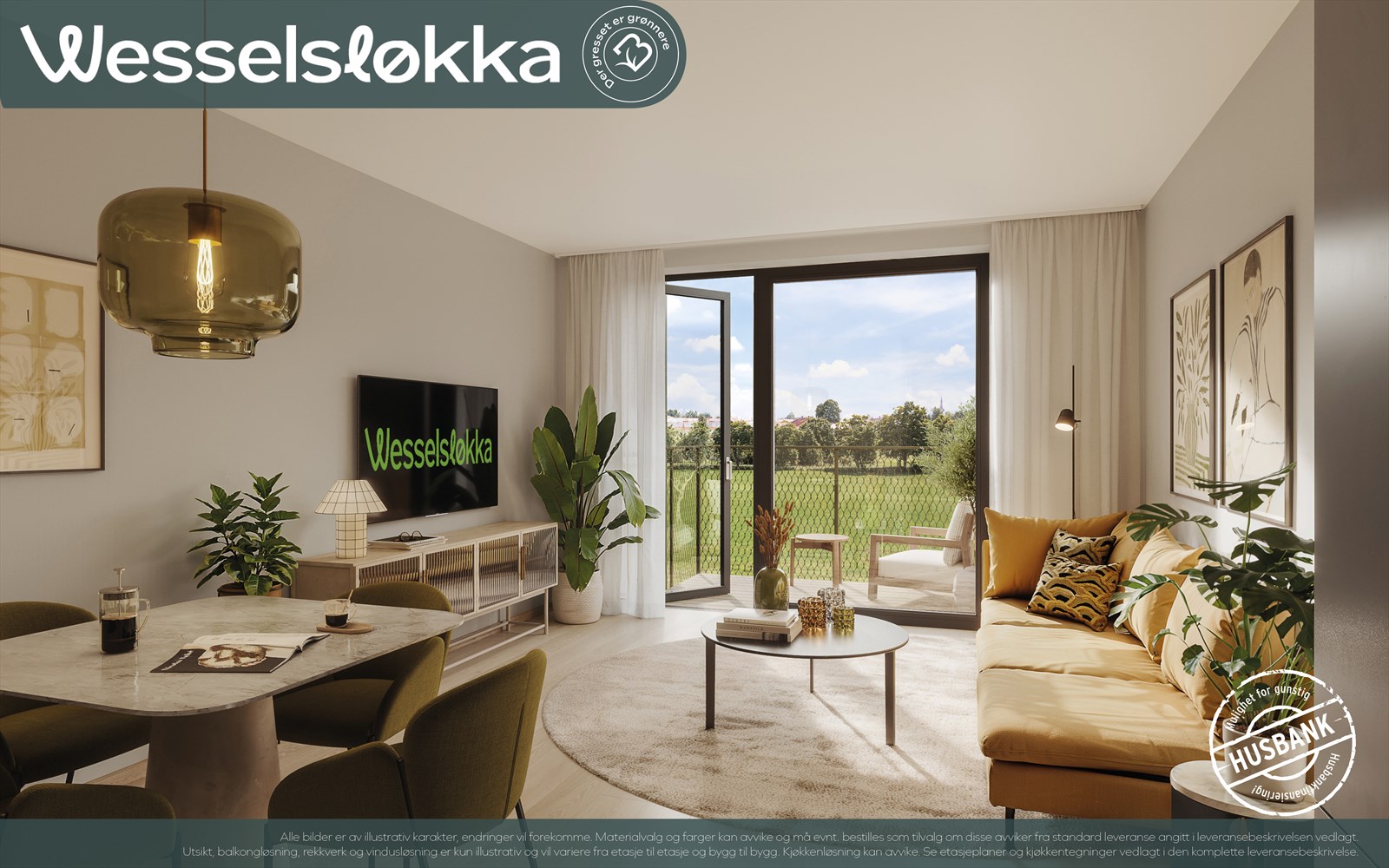 Du kan også velge blant større 2-romsleiligheter. Her blir det ekstra god plass for spisebord, ekstra stor sofa og kontorløsning om du har behov for det.