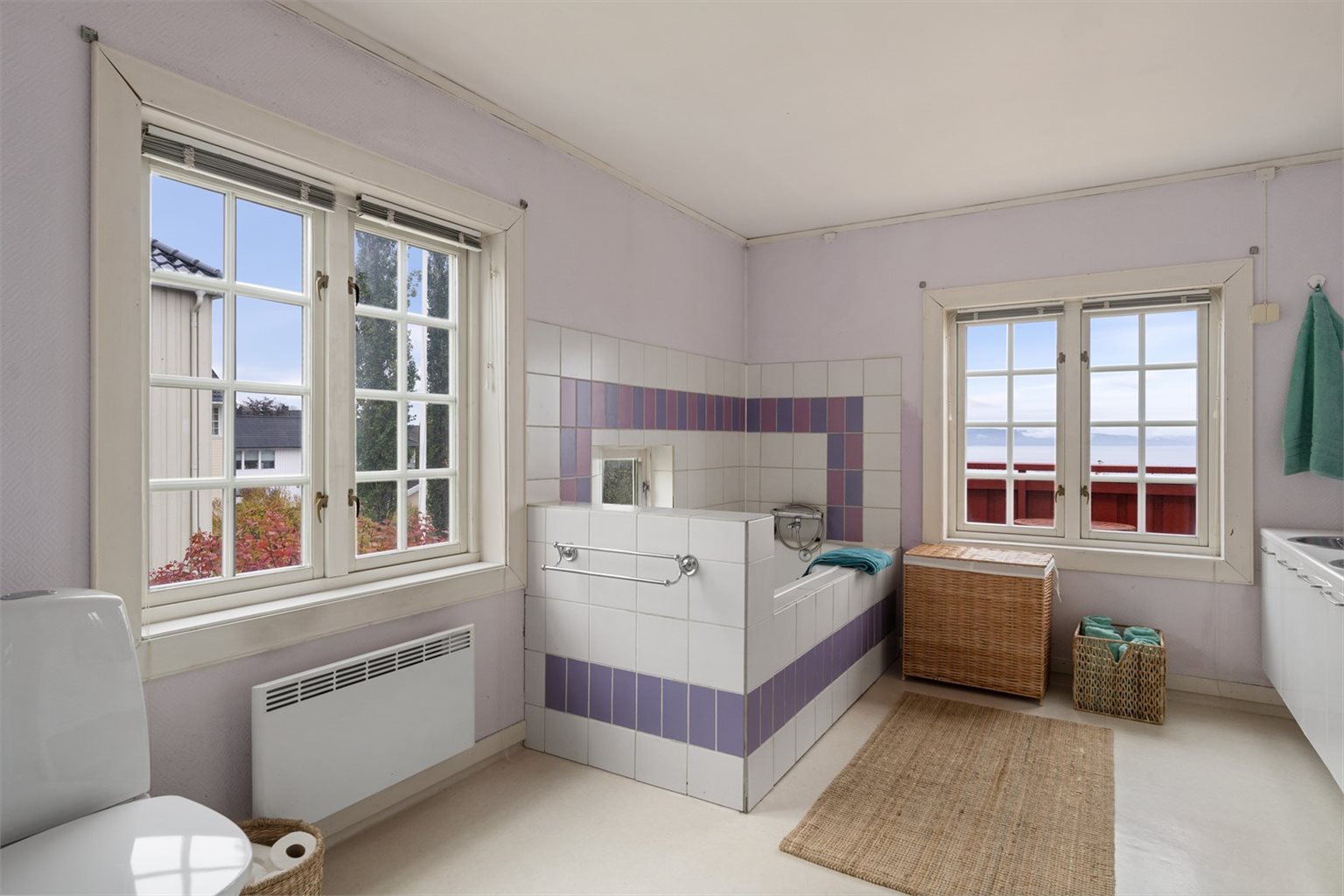 Badet er på 11m².