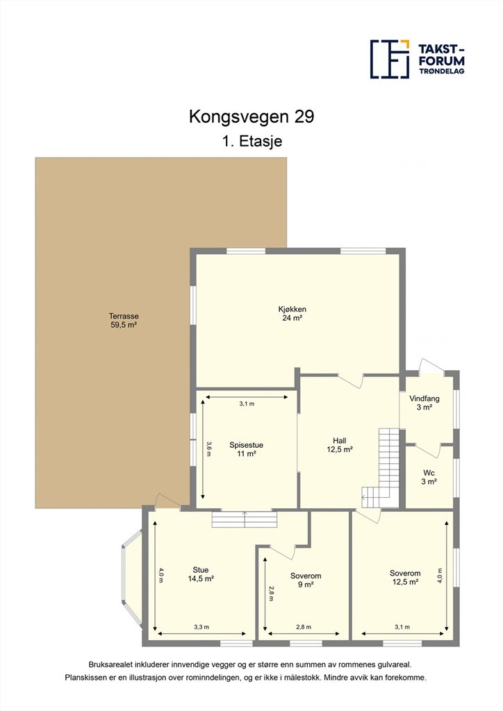 Planskisse 1. etasje.