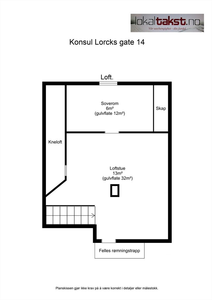 Planskisse Loft