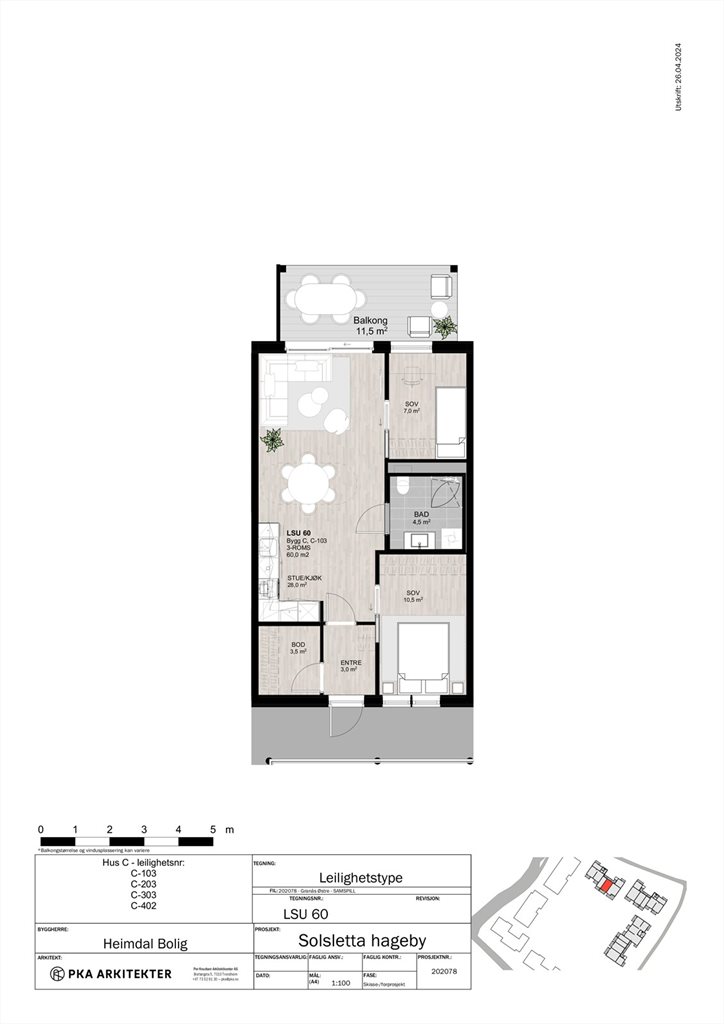 Planskisse - 3.etasje