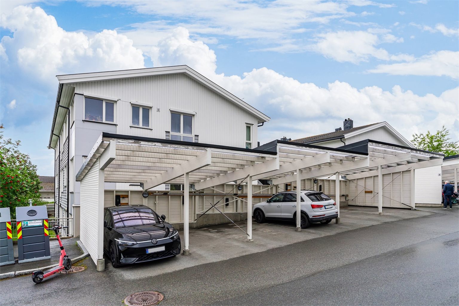 Carport med el-billader
